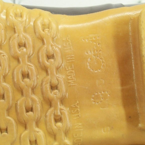 Vintage LL Bean Brown Leather Unlined Hunting Duck Boots Size 9 Medium - Picture 9 of 10